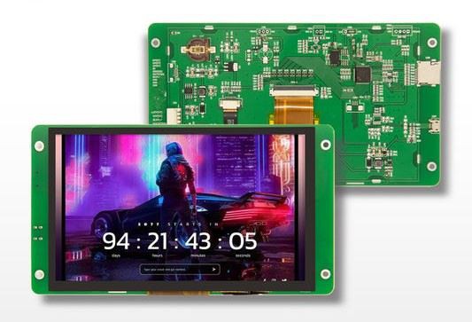 7.0-tums TFT med pekskärm för elmätare