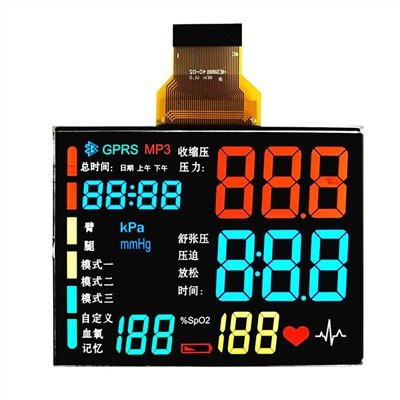LCD-skärmmodul för oximeter